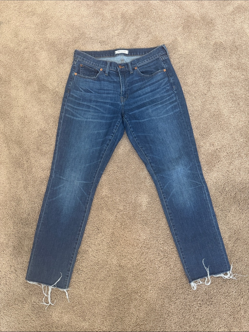Madewell Blue Fade Straight-Leg Jeans